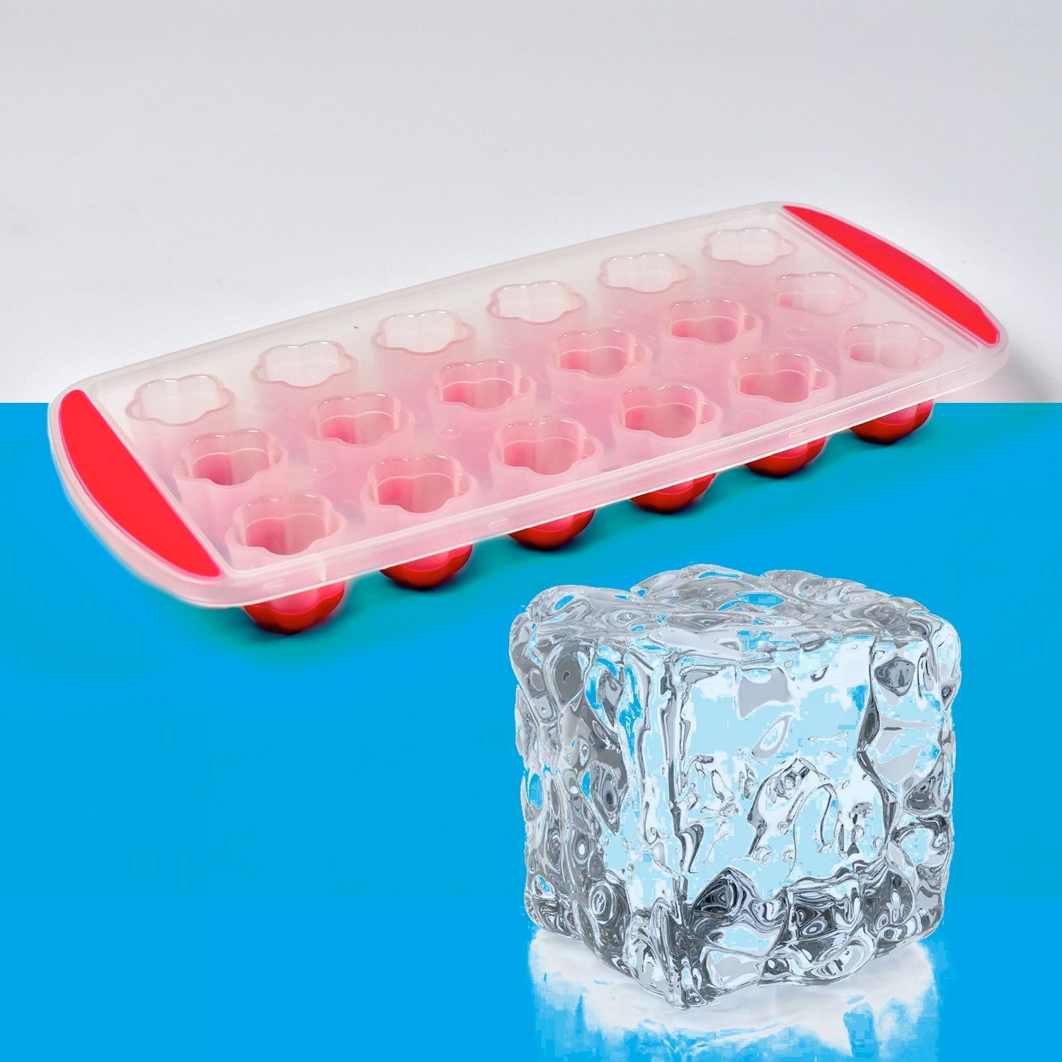 7165 Ice Mould Flower Shape 18 Cavity Mould ice Tray Sphere ice Flower Mould Small ice Flower Tray Mini ice Cube Tray 7165 Ice Mould Flower Shape 18 Cavity Mould ice Tray Sphere ice Flower Mould Small ice Flower Tray Mini ice Cube Tray